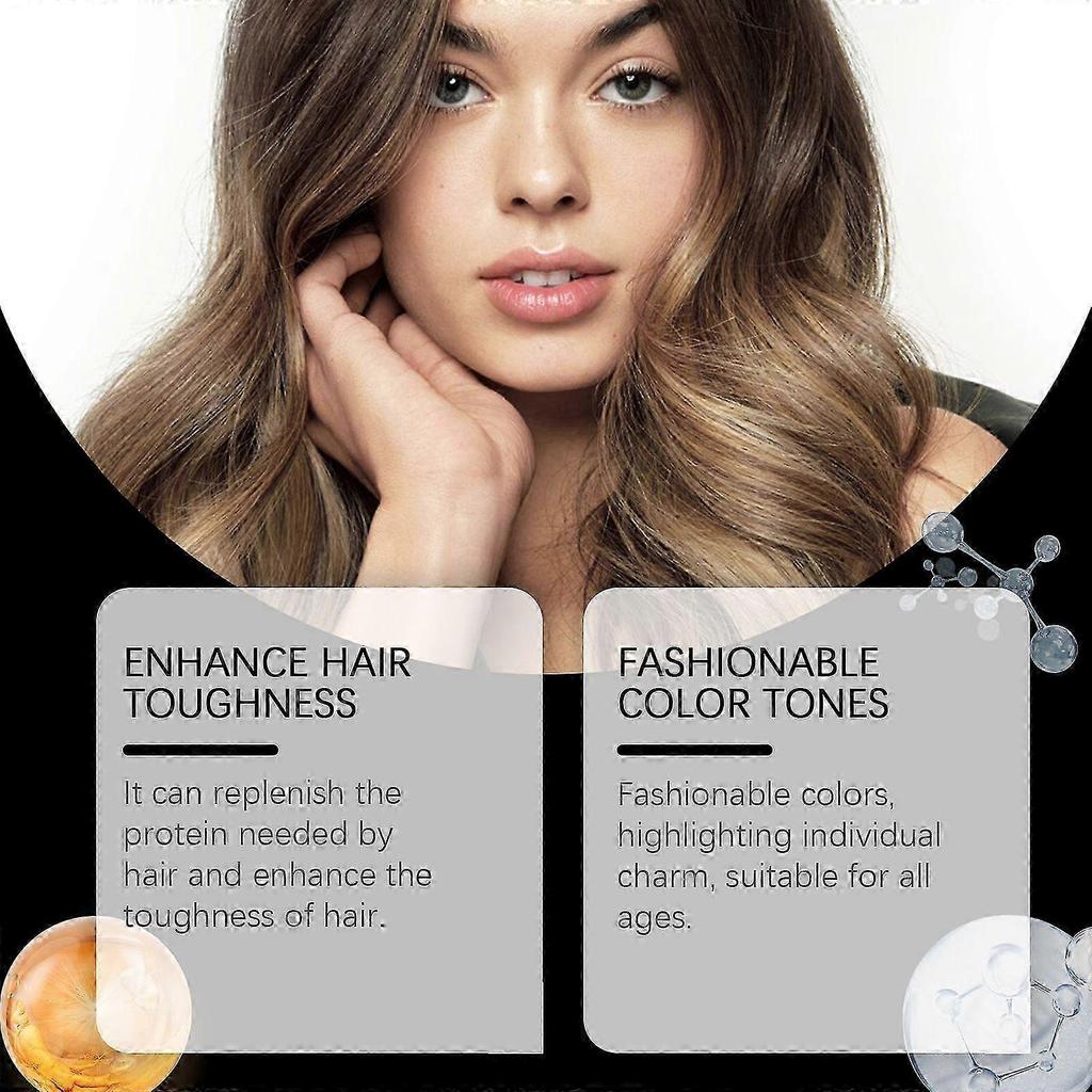Instant Hair Dye Shampoo for Gray Hair Coverage, Natural Black Hair Color Shampoo for Men and Women, Herbal Ingredients Hair Shampoo