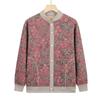 Knitted Sweater Coat for Middle-Aged & Elderly Women - Plush Velvet, Thick Winter Warmth for Grandma & Mom