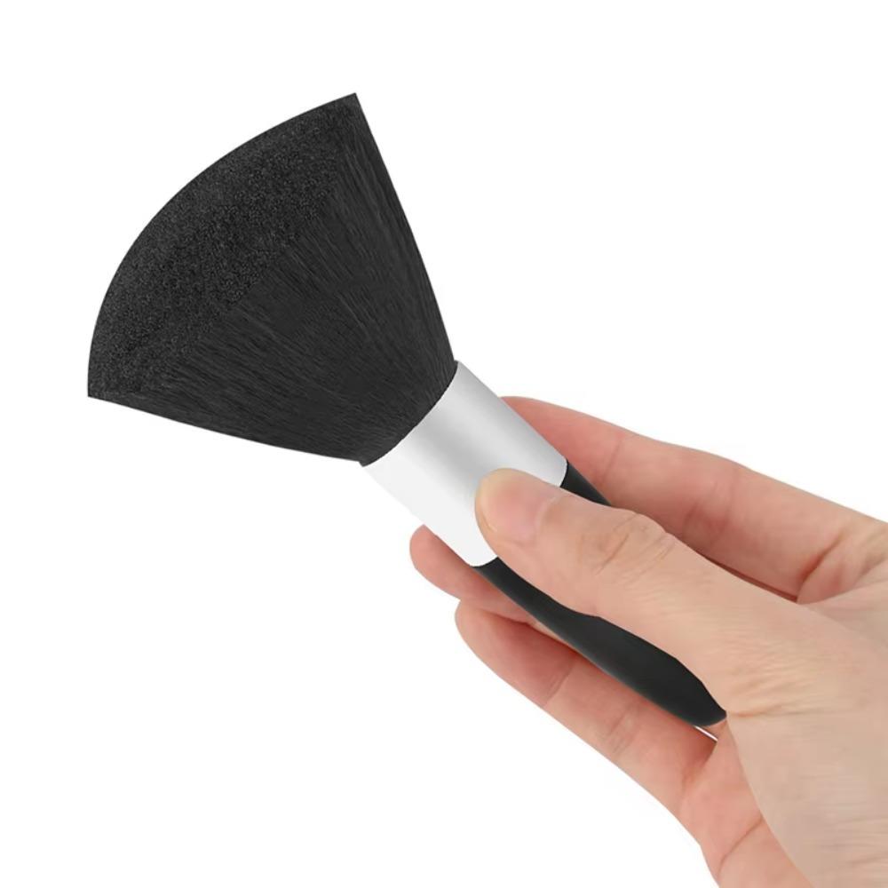 1pc Soft Neck Face Duster Barber Black Beard Brushes Hair Cleaning Hairbrush Salon Cutting Hairdressing Styling Makeup Tools