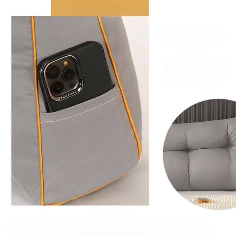 Triangular Dormitory Headboard Cushion Solid Color Thicken Double Pillow Soft Waist Protection Sofa Pillows Tatami Pillow