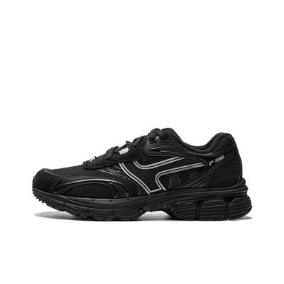 Li Ning P1000 Eenvoudig Comfortabel Rebound Schokabsorptie Laag Uitgesneden Casual Hardloopschoenen Dames sneaker Zwart AGCU412-3