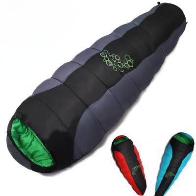 Thickened Four-hole Cotton Sleeping Bag Suitable for Winter Warmth with 4 Thicknesses for Camping Trips