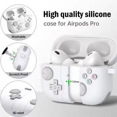 Étui 3D pour écouteurs Apple Airpods 4, nouveau porte-clés en silicone Wi U9F9 (2024)