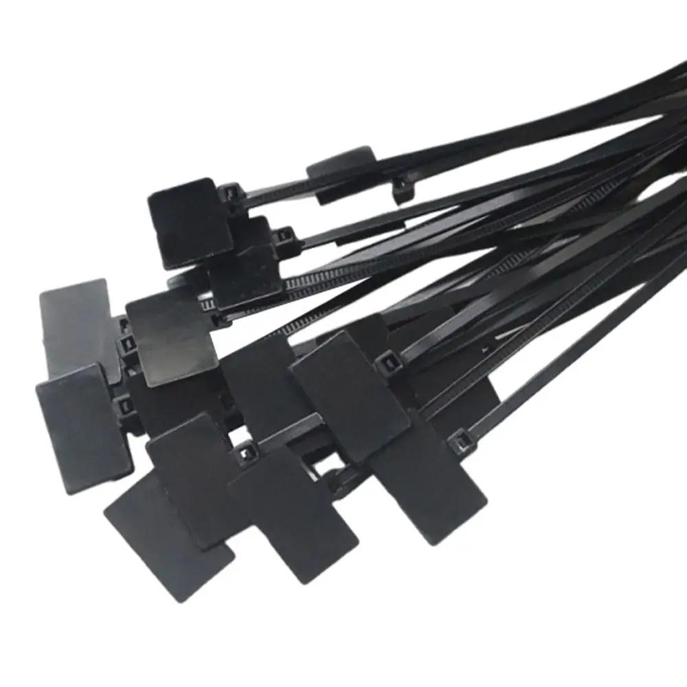 100pcs Self-locking Cable Ties 3*100mm 4*200mm Wire Ties Plastic Loop Nylon Material Plastic Ties Wire Organization