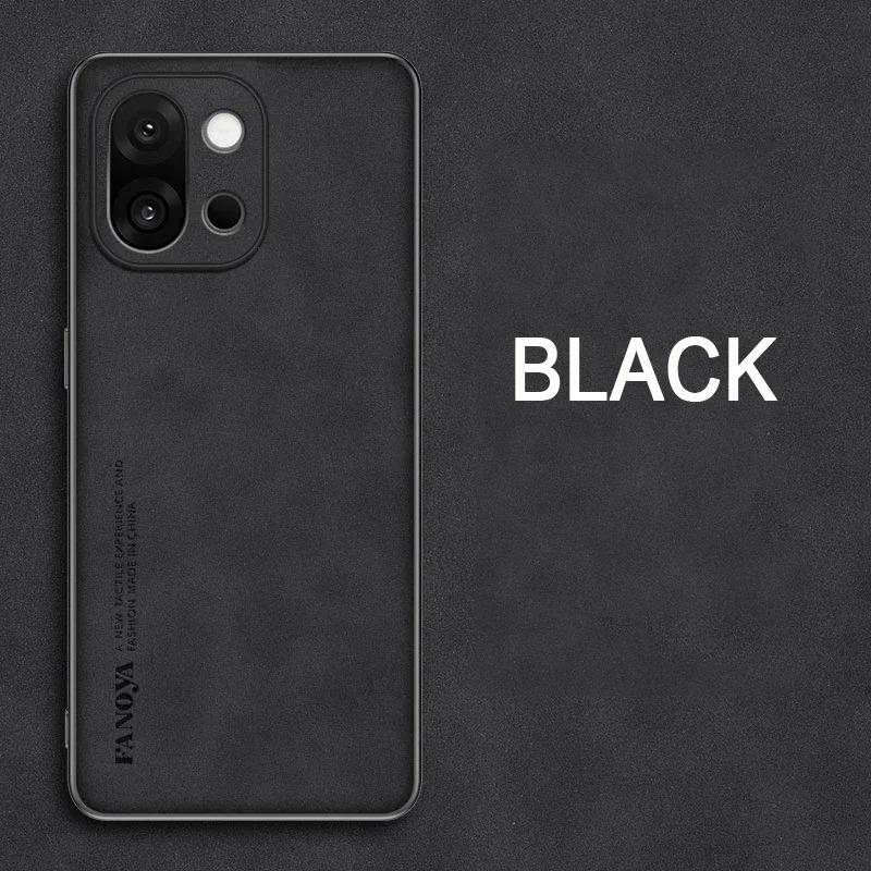 Case For OnePlus 15 Lambskin PU Leather Matte Phone Cover For OnePlus 15 1+ 15 Silicone Soft Frame Shockproof Back Cases Shell