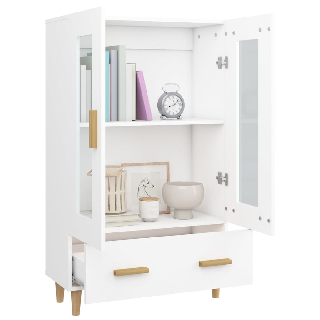 Highboard White 70 x 31 x 115 cm Particle Board