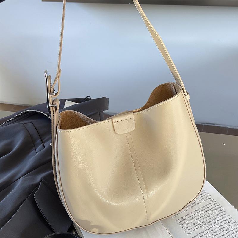 

Сумка-ведро из коровьей кожи, сумка-седло, одно плечо, женская сумка через плечо премиум-класса для поездок на работу и подмышку