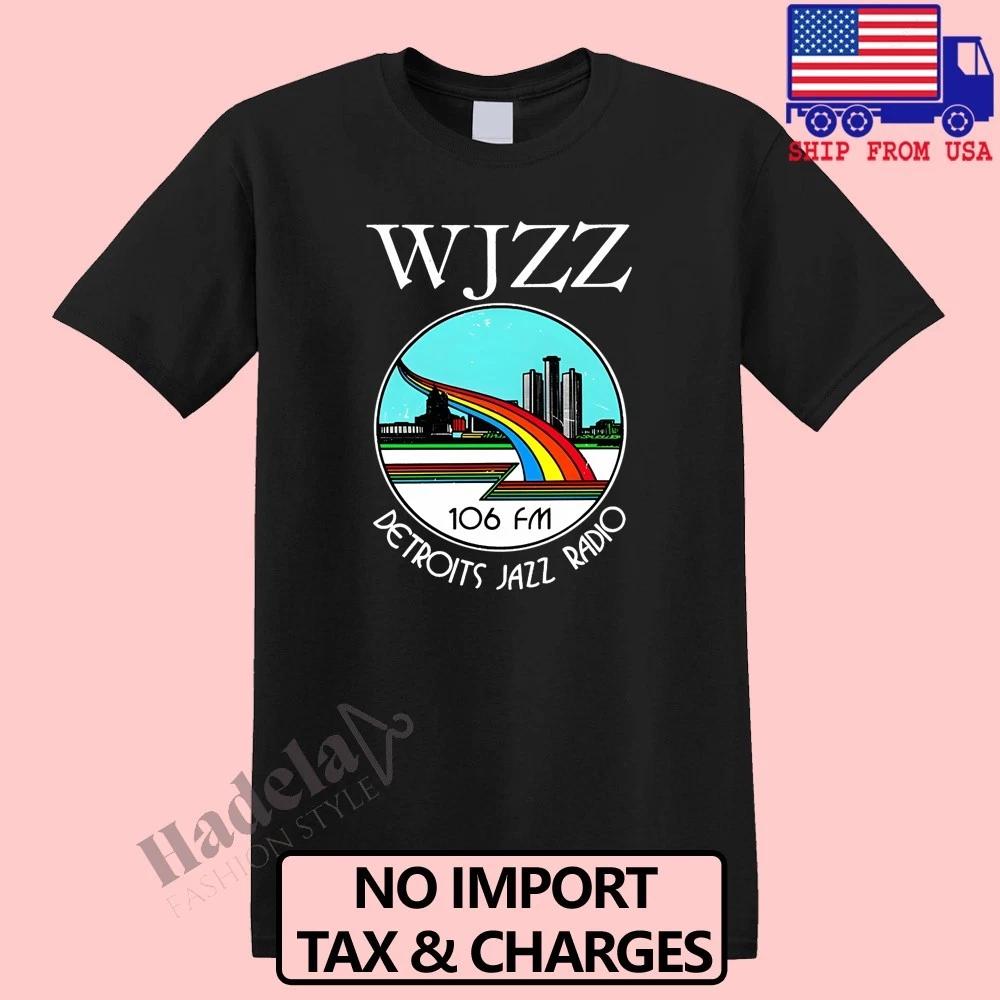 WJZZ Detroits Radio 106 FM Men s Black Size S-5XL 3XL