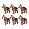 Medieval Military Building Blocks Cavalry Army Horse Animal Elephant Camel Wolf Crocodile Brick Toy Accessories S003