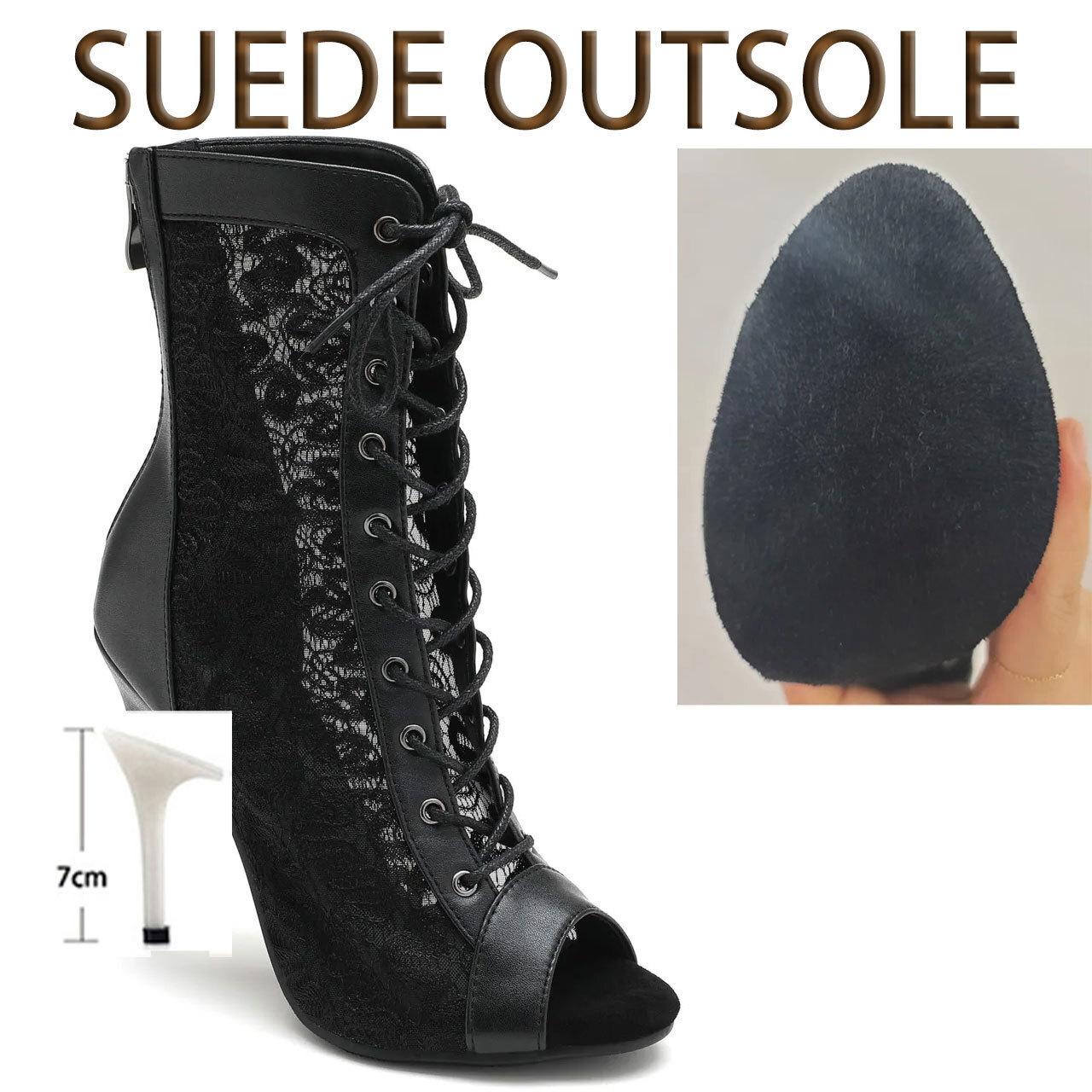 

Женские высококачественные тонкие высокие каблуки, удобные ботинки на шнуровке, туфли-шпильки для джазовых танцев, женские уличные сексуальные ботильоны 36