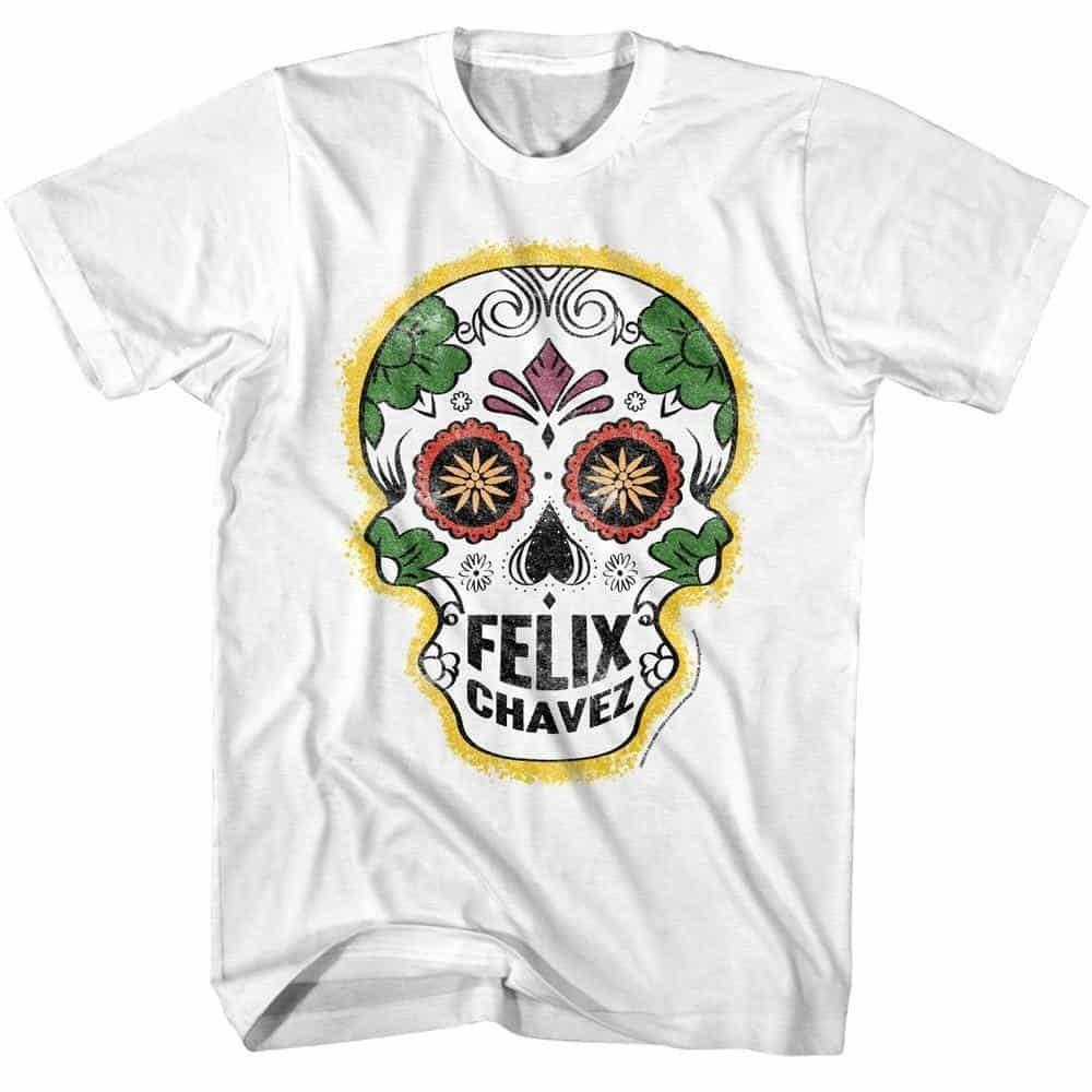 Creed Felix Chavez Sugar Skull Men s White T Shirt S