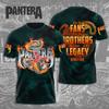 Populaire Groupe de Heavy Metal Rock Pantera Impression 3D Hommes Femmes T-shirt Col Rond Manches Courtes Hip Hop Haut Streetwear Décontracté T-shirts Adultes