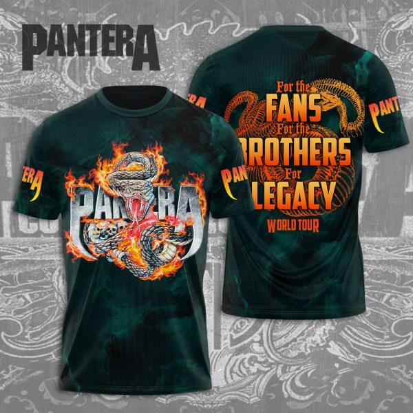 Populaire Groupe de Heavy Metal Rock Pantera Impression 3D Hommes Femmes T-shirt Col Rond Manches Courtes Hip Hop Haut Streetwear Décontracté T-shirts Adultes