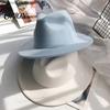 Trendig Daglig Användning Hatt Unisex Fedora Hatt, Kort Brätte Ullblandning Retro Panama Keps, Filt Vinter för Män Kvinnor 1920-tals Festkostym Sofistikerad Formell