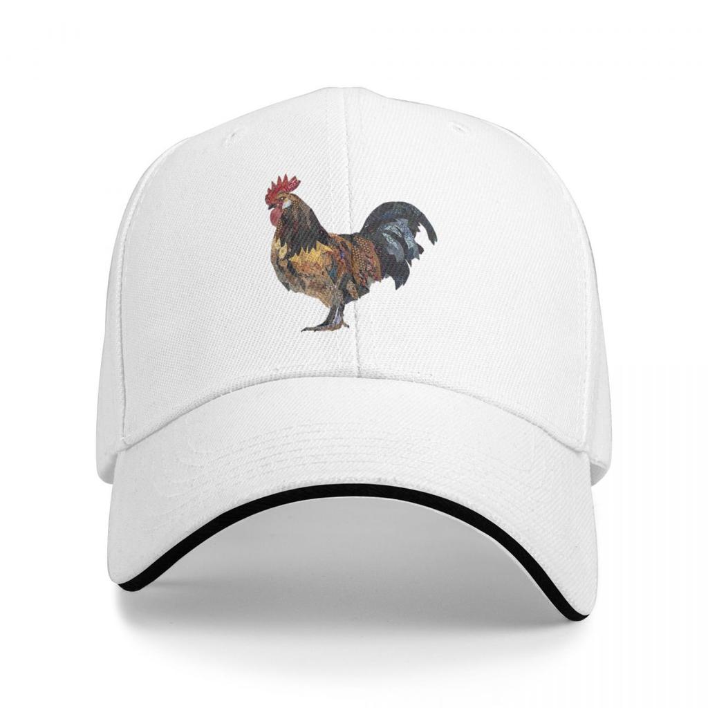 Lebensechter Hahn Denim Huhn Baseballkappen Snapback Baseballmützen Atmungsaktiv Lässig Casquette Outdoor Unisex