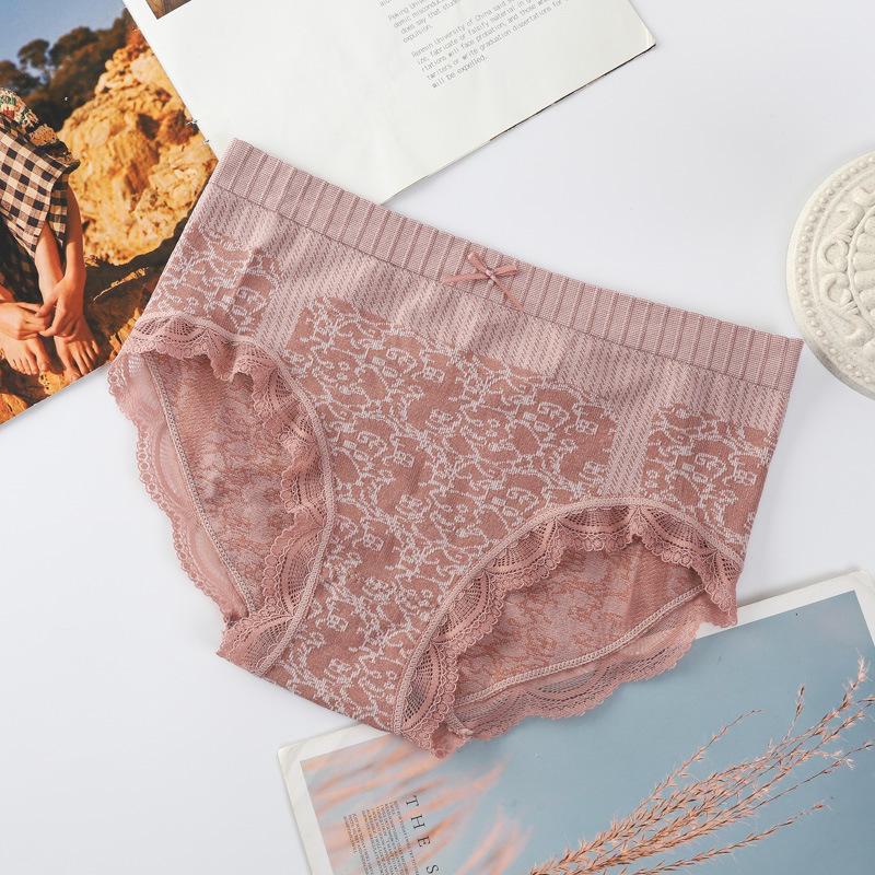 

Женские трусы-брифы со средней посадкой из бесшовного кружева Graphene Tummy Lifting One Size красный