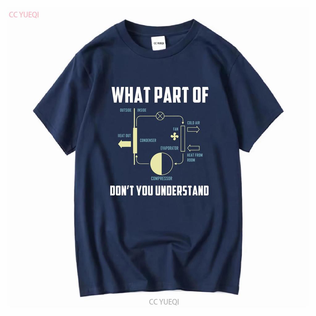 Funny HVAC Tech T Shirt For Men Technician S What Part Of Diagram Long Sleeves Vintage Washed Slightly Stretched Versatile