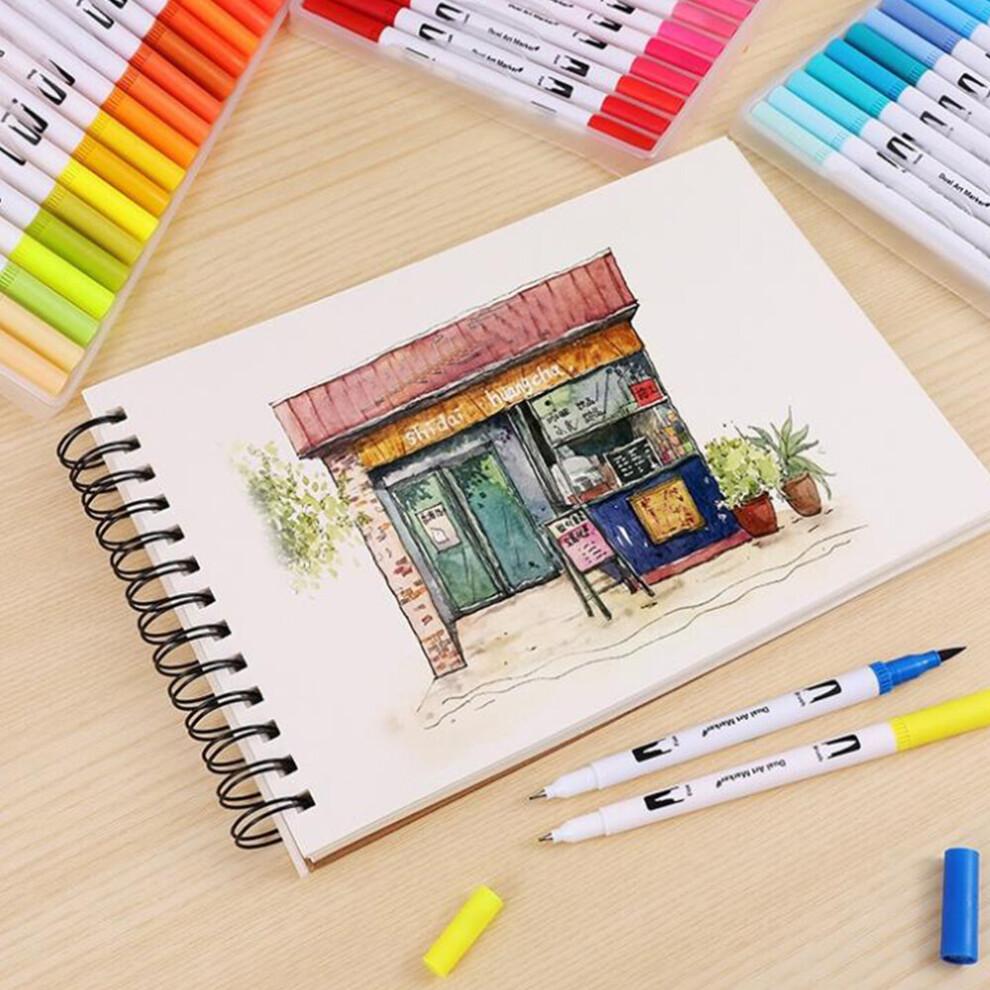 100 Farben Doppelspitzen Pinselstifte Malerei Kunstmarker Zeichnen