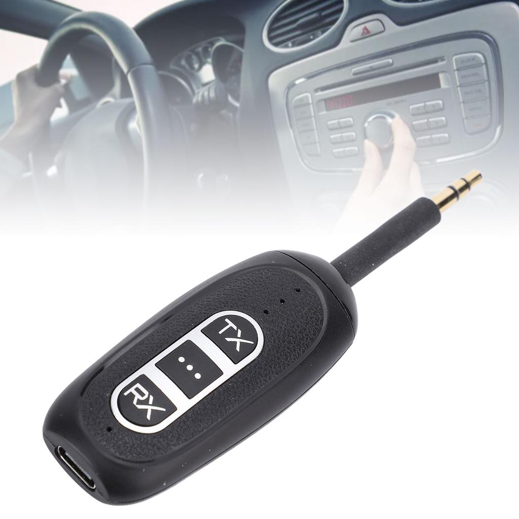 Wireless Audible Adapter BT 5.4 Low Latency Receive Transmit Adapter with 3.5mm AUX Jack for Phone T