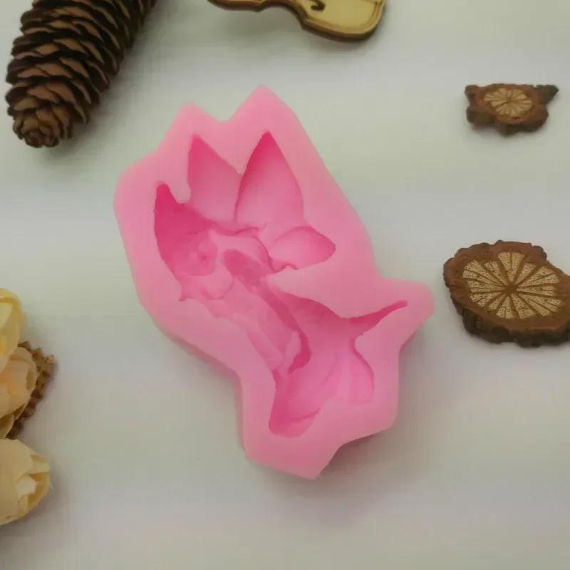 Silicone Handmade Soap Mold Fondant Cute Creative Fairy Shaped Flower Cake Chocolate Mold Ice Cream Mold Soap Making Accessory