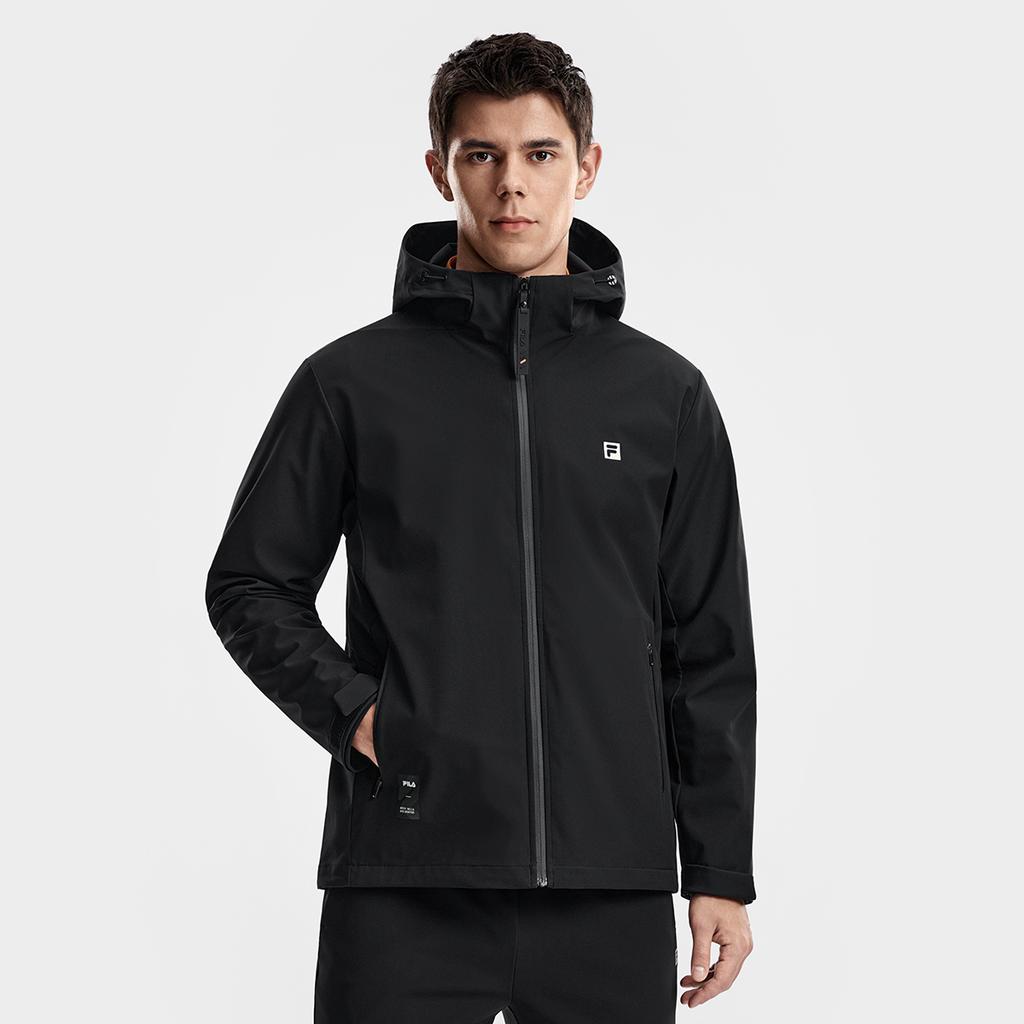 Fila Fitness Removable Three-In-One Minimalist Sports Casual Comfortable Warm Woven Hooded Jacket Men Jackets A11M611716F-BK