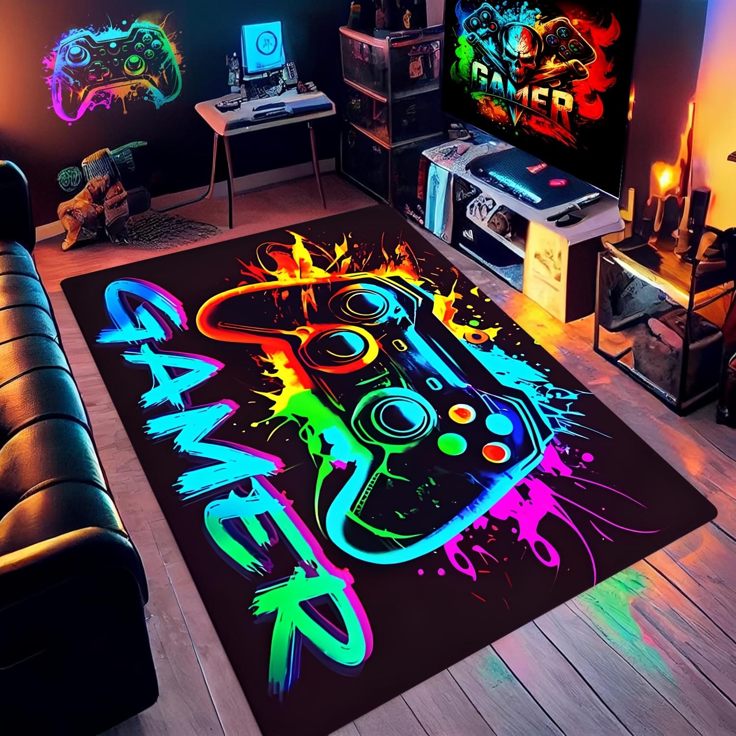 

Colorful Game Controller Pattern Design Doormat, Non-slip Floor Mat for Living Room, Bedroom, Bathroom, Holiday Home Decoration 40x60cm