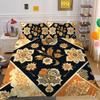 Set Biancheria da Letto per la Casa Lusso Fiore Stampa 3D Copripiumino Set Copripiumino Donna Regina Poliestere Copriletto