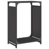 VidaXL Portant de bois chauffage noir 44x28x65 cm, support à bûches de cheminée, support à bûches, support à bûches, 864195