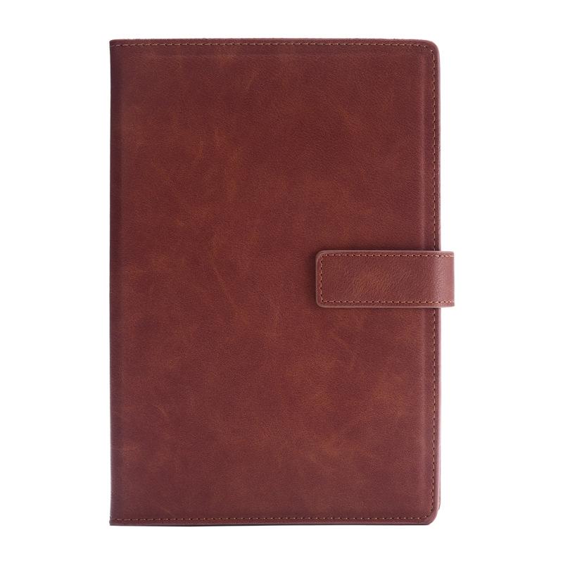 A5 Leather Hardcover Notebook: Simple Design for College Students, Customizable Logo