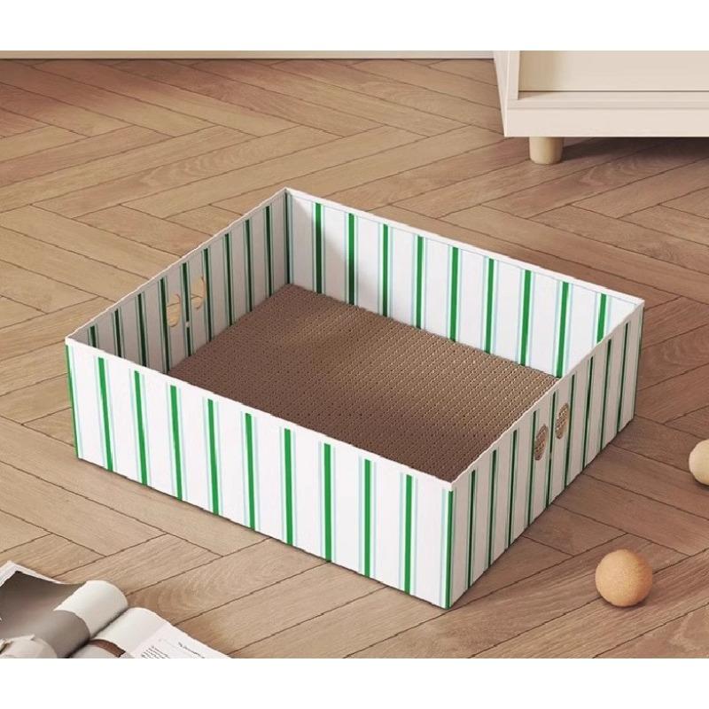 Placă de zgâriat pentru pisici ondulată, cuib pentru pisici, placă pentru gheare, rezistență la aderență, rezistentă la uzură, cuib placă de zgâriat pentru pisici