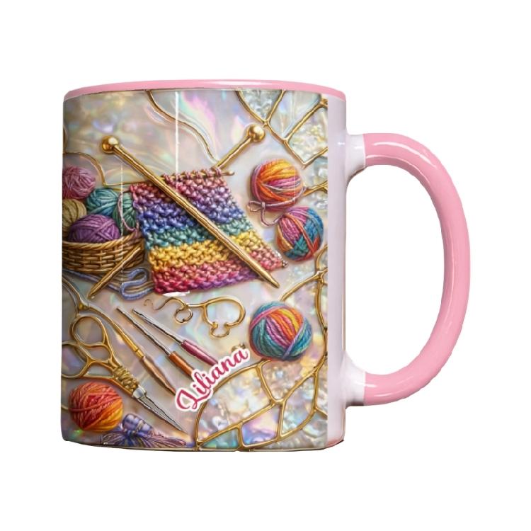 Unique Sewing Tool Printing Ceramic Mugs Sophisticated Drinkware For Craft Enthusiasts And Home Decors Collectors