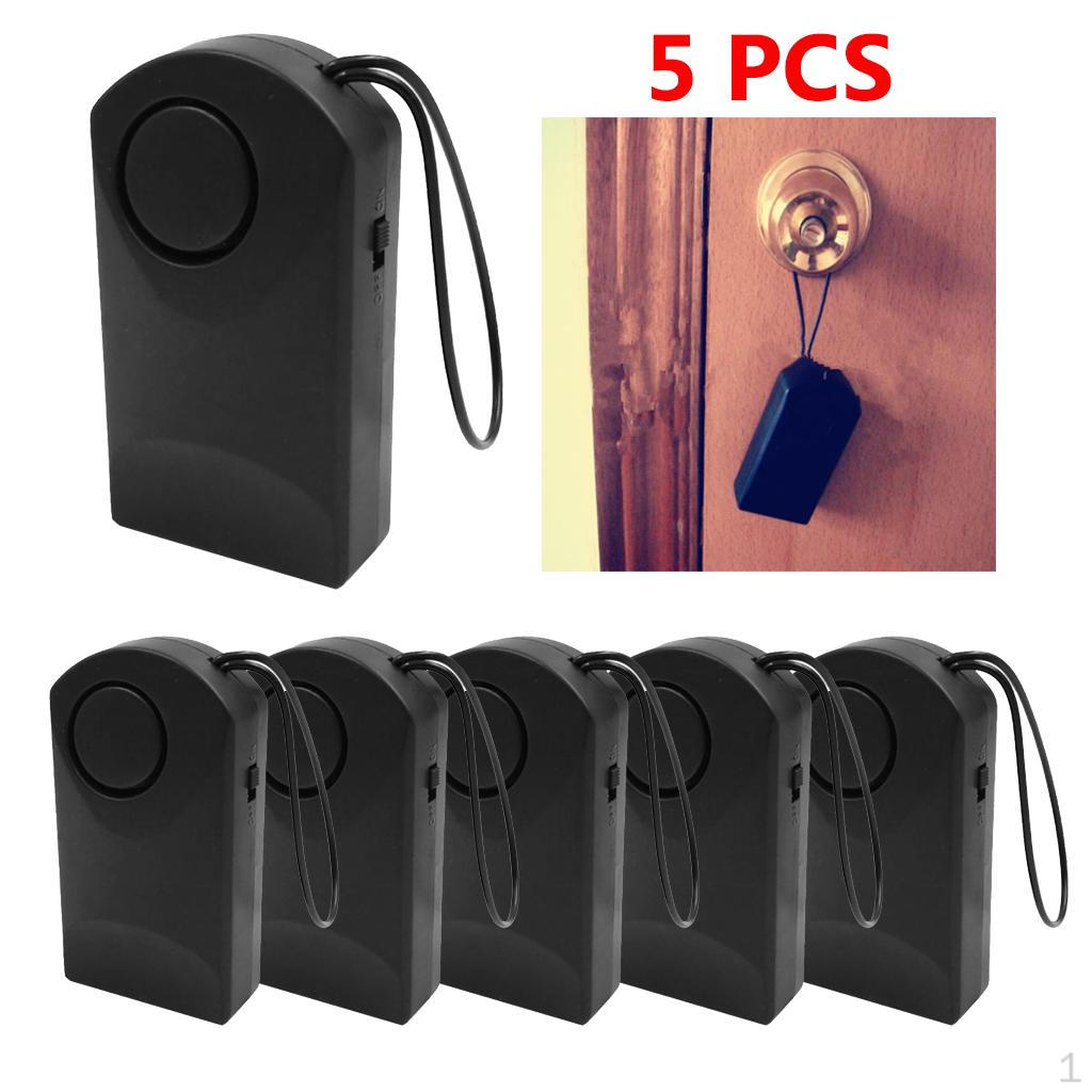 5x Door Handle Knob Hanging Alarm Intruder Entry Detector