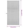 Sports Towels 2 Pcs Grey 140 X 70 Cm Polyester and Polyamide