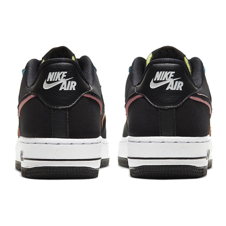 New Nike Air Force 1 Low Black Pink Barely Volt GS CD7406-001