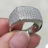Niche Design Micro-Inlaid Gypsy Ring, Light Luxury Cold Dense Inlaid Domineering Ring, Personalized Index Finger Ring