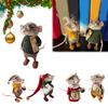 Christmas Needle Felted Mouse DIY Handmade Wool Felted Cute Needle Felted Mouse Wool Felt Mouse Craft Decorations
