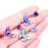 Fashion Heart Zircon Belly Button Rings Butterfly Flower Navel Ring For Women Navel Piercing Barbell Body Piercing Jewelry