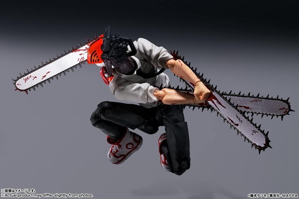 TAMASHII NATIONS Chainsaw Approximately PVC ABS Painted Action Figure S.H.Figuarts Man, 150mm, &