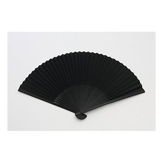 [Hasegawa] Kyoto Folding Fan, Ichimatsu (Checkered) & Choju-giga (Scroll of Frolicking Animals), Bla