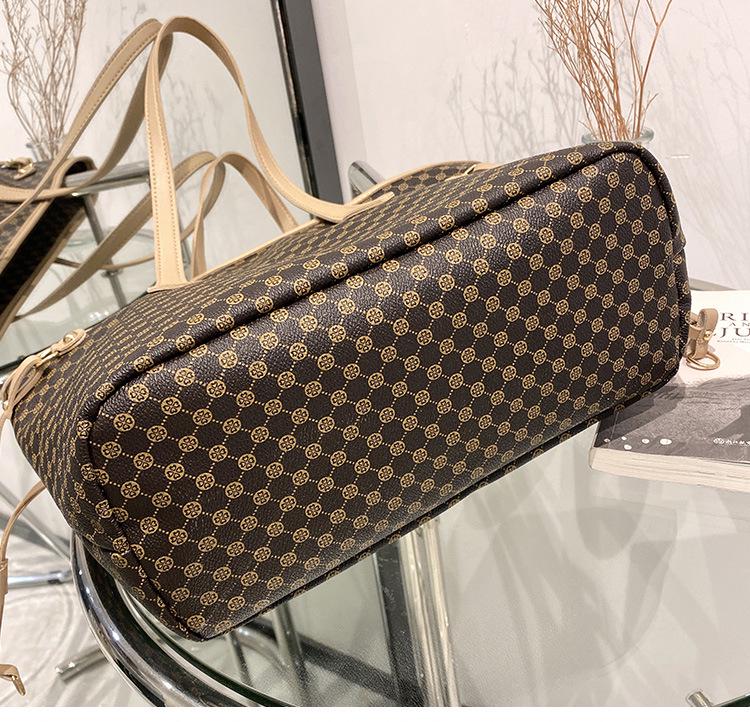 2023 Retro Bedruckte Damen Schulter-Tragetasche mit großem Fassungsvermögen