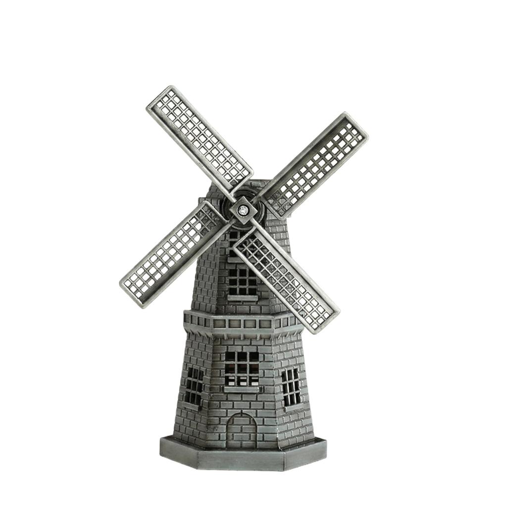Vintage Windmill Ornament Bookshelf Wine Cabinet Decoration Creative Living Room Home European- Entryway Cabinet Small Decoration