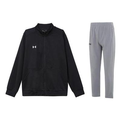 Logo Printed Knit Jacket Solid Color Comfortable Long Pants Casual Sports Suit Men Suit 23600304-001+23600703-014