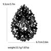 Luxury Rhinestone Crystal Gem Brooches for Women Unisex Creativity Pins Banquets Party Backpack Gifts Jewelry Accessories