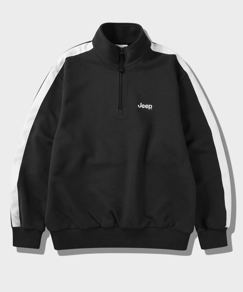 JEEP [430G] Heavyweight Track Half-Zip Sweatshirt (Jq5Tsu832Bk)