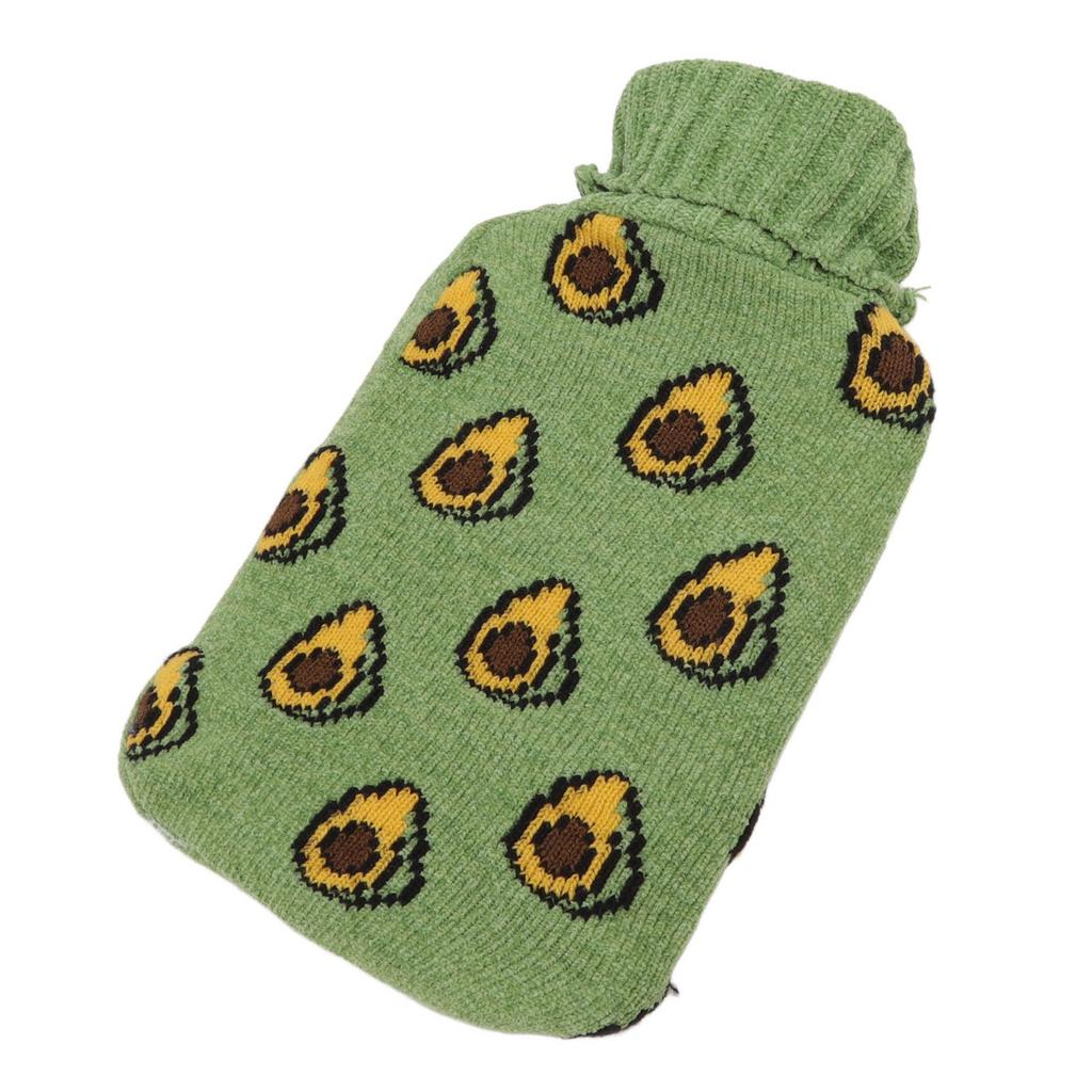 2000ML Hot Water Bottle Hot Water Bag with Soft Knitted Cover for Neck Shoulder Warm for Winter