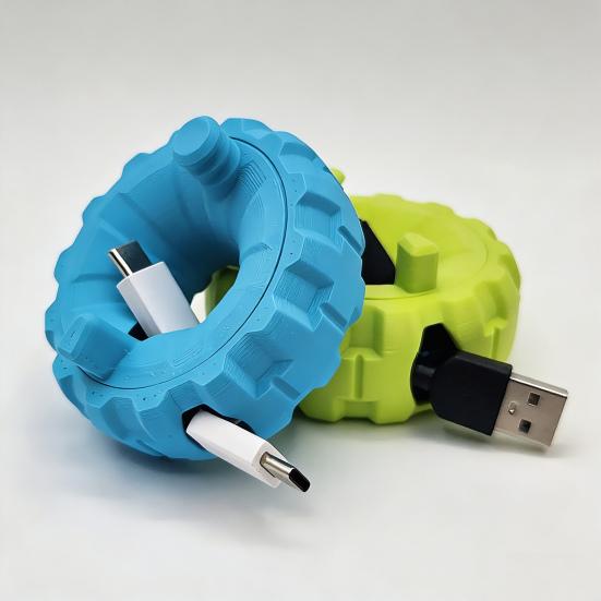 Halka Şeklinde Kablo Düzenleyici Kulaklık ve Şarj Kablosu Sarıcı Taşınabilir Kablo Yönetimi Ev Ofis Seyahat İçin