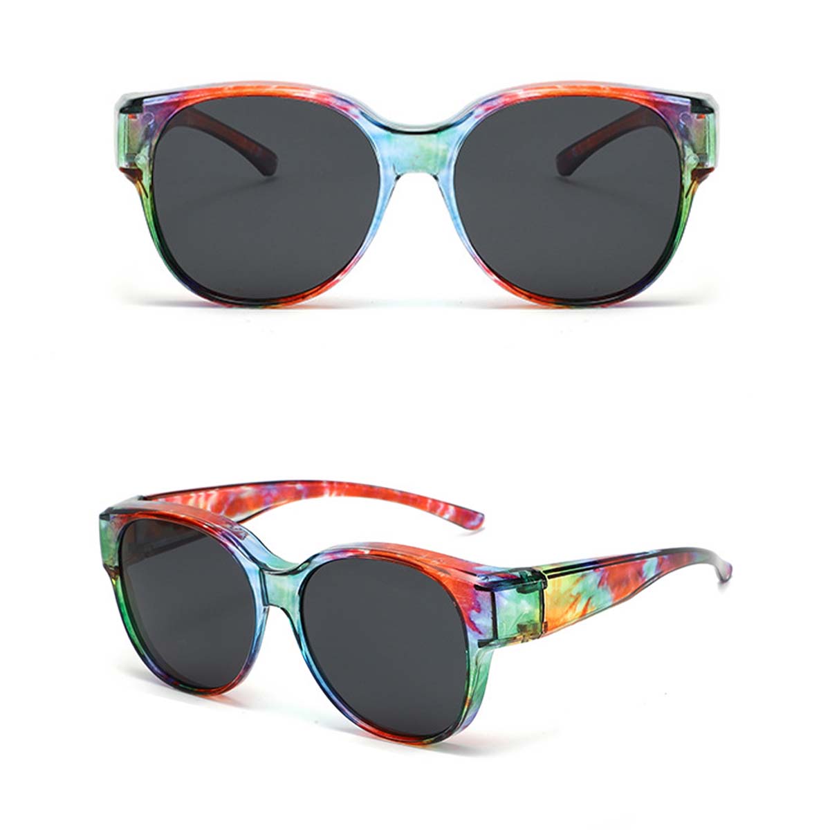 Oversized Over Glasses Sunglasses for Women Men Square Fit Over Polarized Sun Glasses UV400 T03