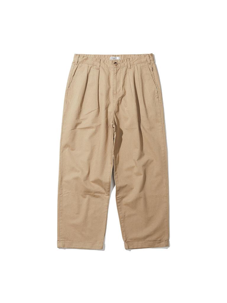 SOUNDSLIFE Easy Two Tuck Chino Pants Beige