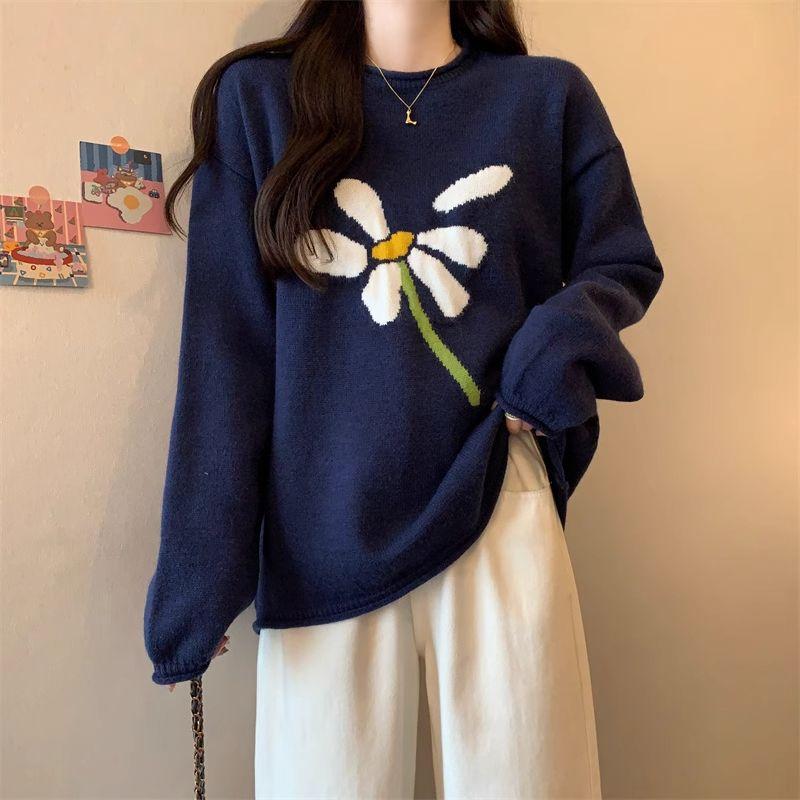 Sweater for Women Winter Thickened Pullover Warm Knitted Stretchy Long Sleeve Oversize Jumper Tops