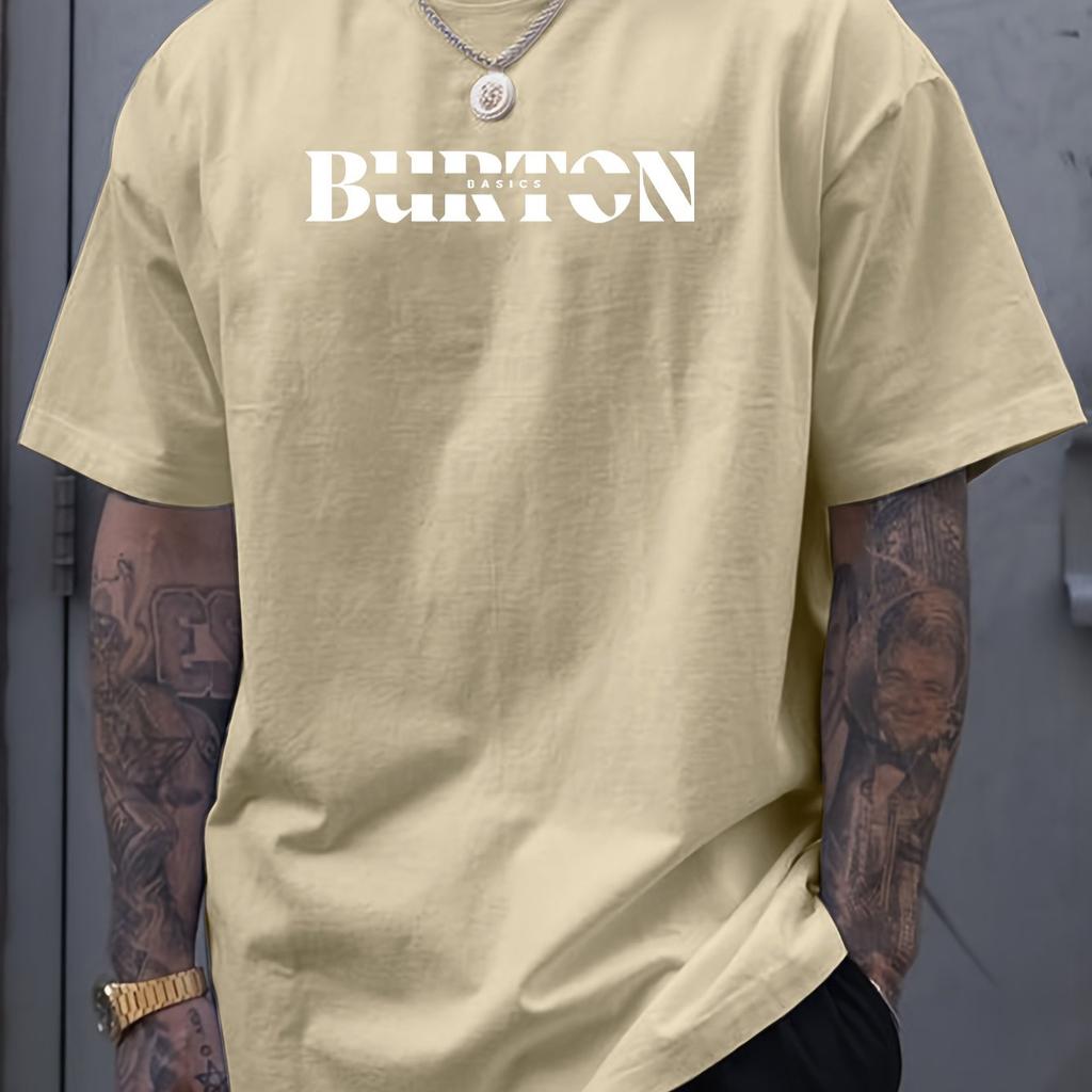 Fashion Printed Top Comfortable Cotton Short Sleeve Loose T-Shirts Men’s